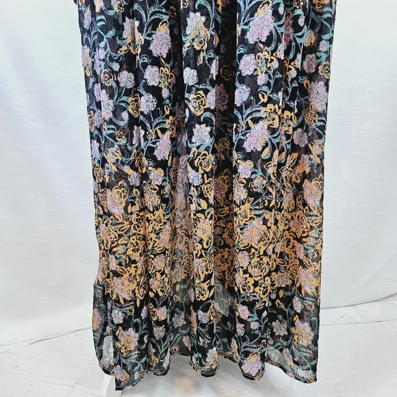 NWT Free People See It Through Floral Maxi Dress Medium - Picture 6 of 15